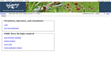 Tablet Screenshot of gem.wqd.apps.deq.wyoming.gov